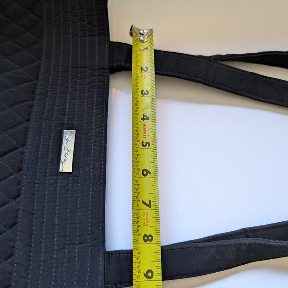 Vera Bradley Black Quilted Weekender Tote Bag with Leopard Inside - Picture 13 of 16